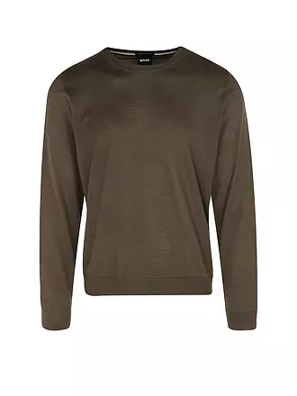 BOSS | Pullover Coupe Slim LENO-P | olive
